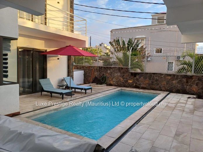 Modern 2-Bedroom Apartment with Private Pool for Rent in Mont Choisy | Rs 35,000 per Month | Walking Distance to Beach