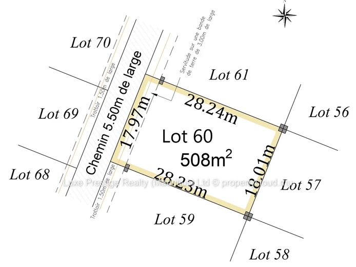 Terrain résidentiel / commercial à vendre à Quatre Bornes | Lotissement Pierfonds | 508m² | Rs 5.8M